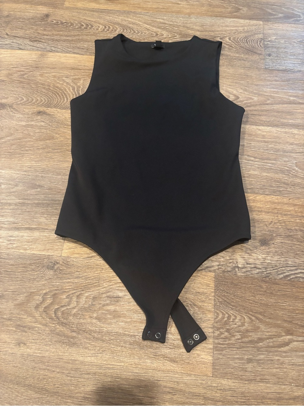 Express Body Contour Compression High Neck Thong Bodysuit Black Womens Medium